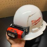 How to secure headlamp to hard hat